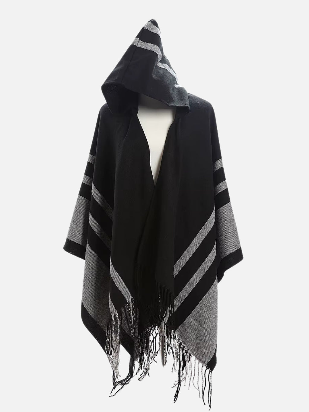 Poncho pour femme avec capuche boho