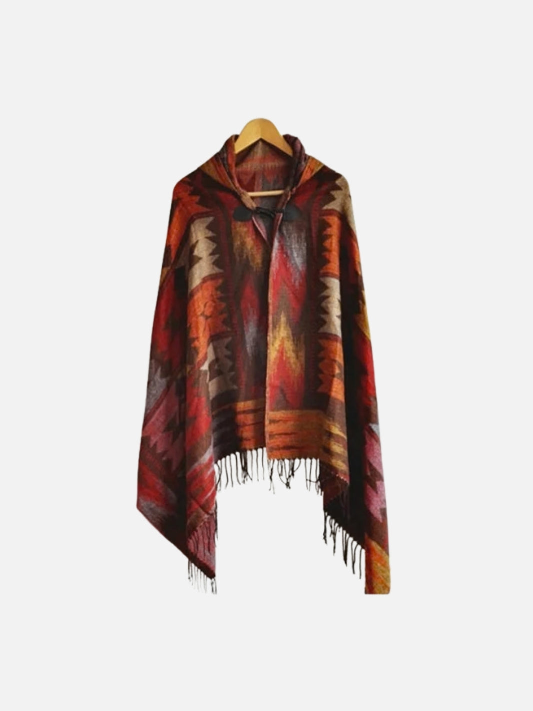 Poncho femme style maya & bohème à motifs