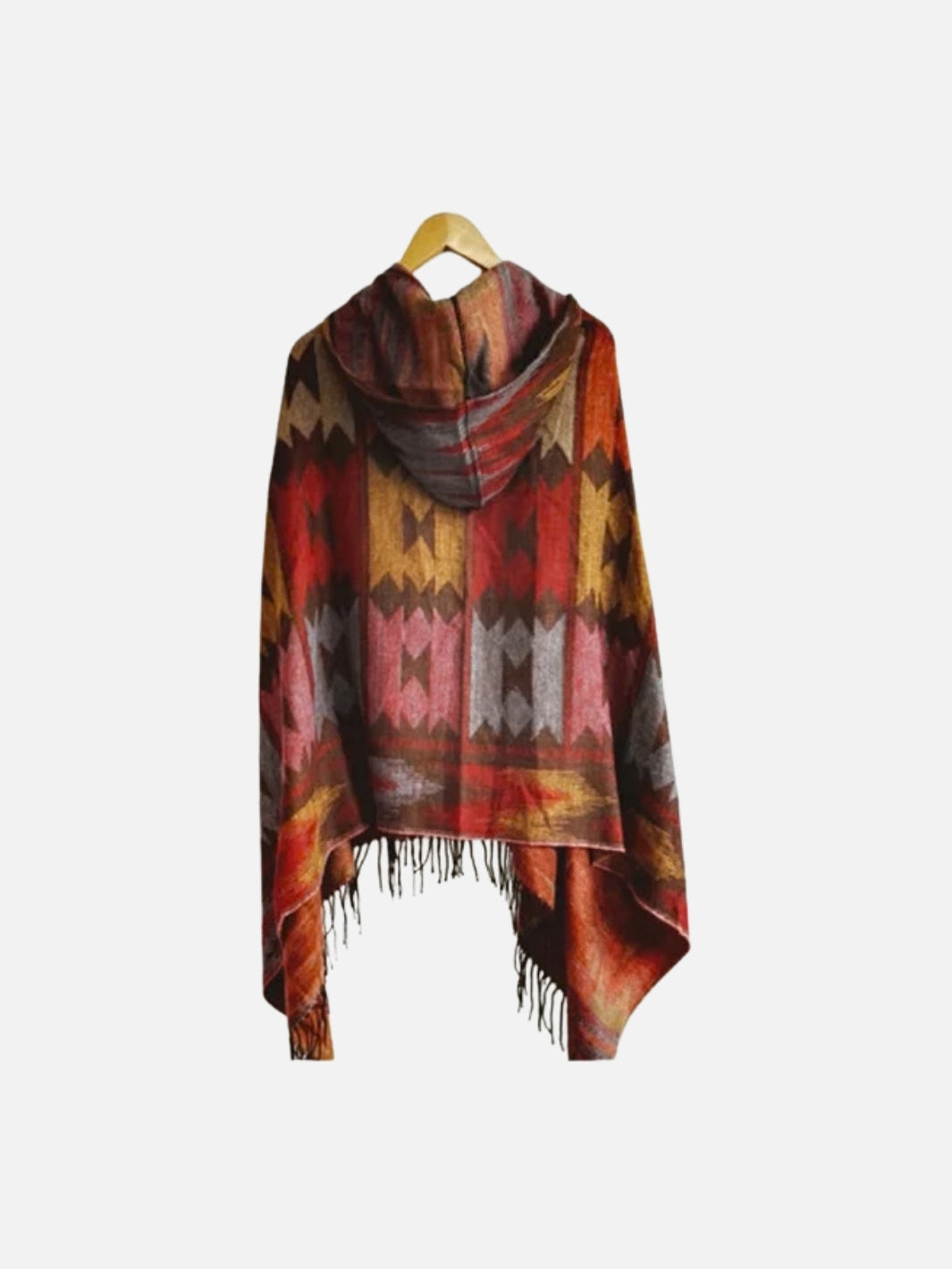 Poncho femme style maya & bohème à motifs