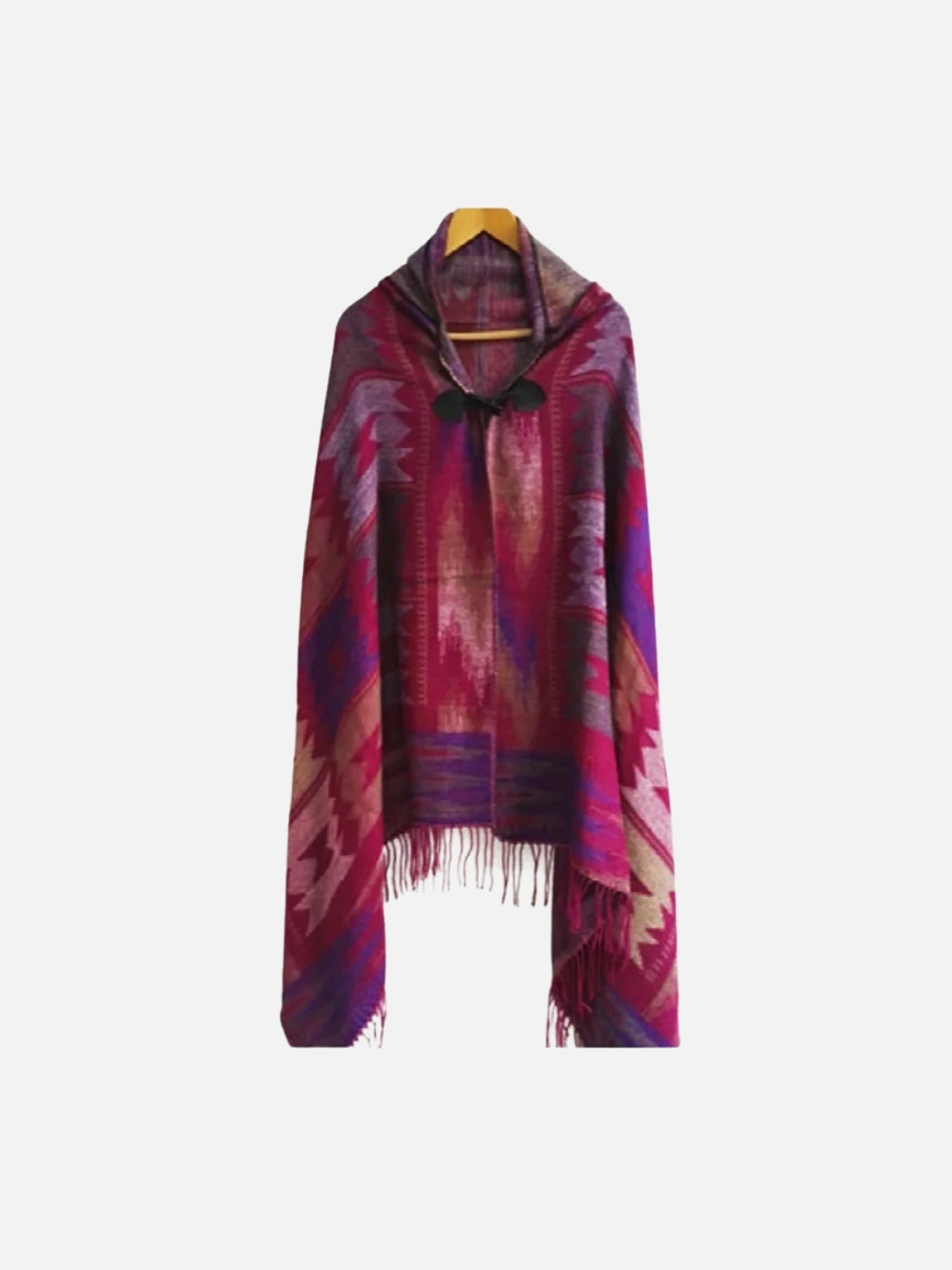 Poncho femme style maya & bohème à motifs