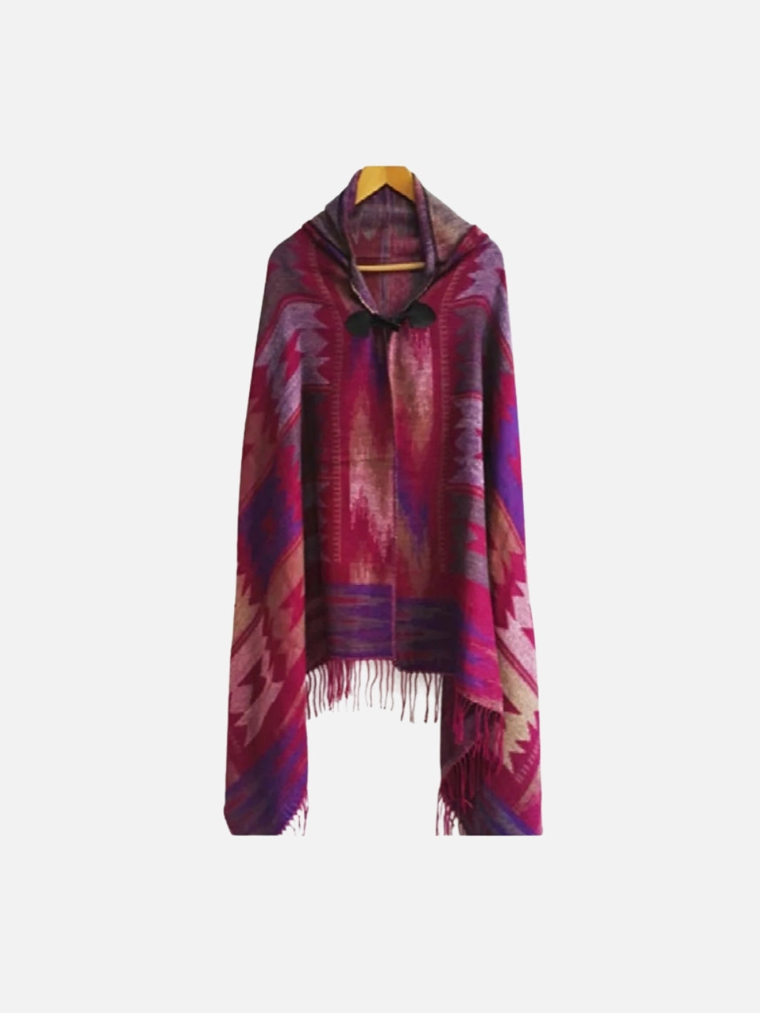 Poncho femme style maya & bohème à motifs