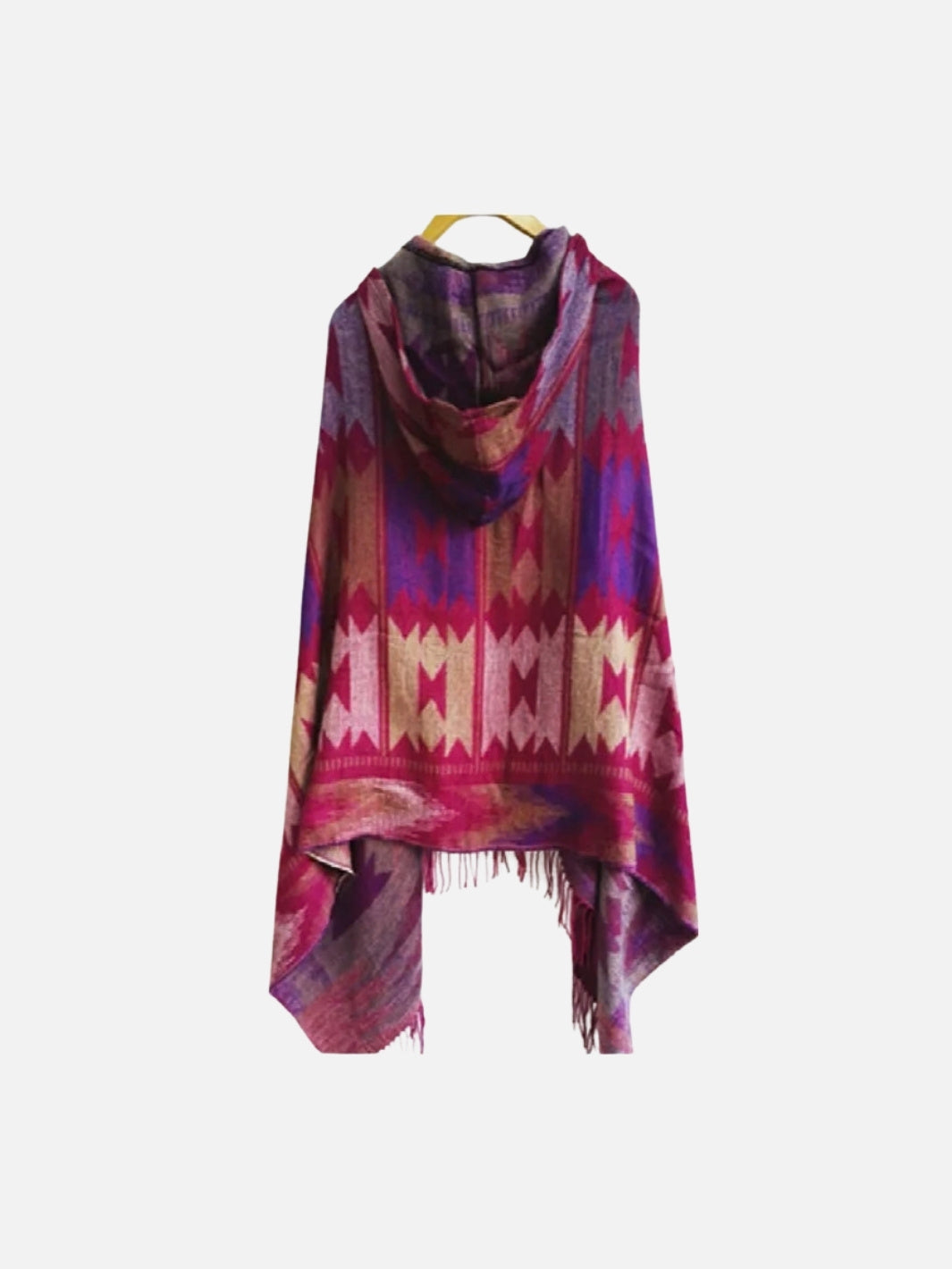 Poncho femme style maya & bohème à motifs