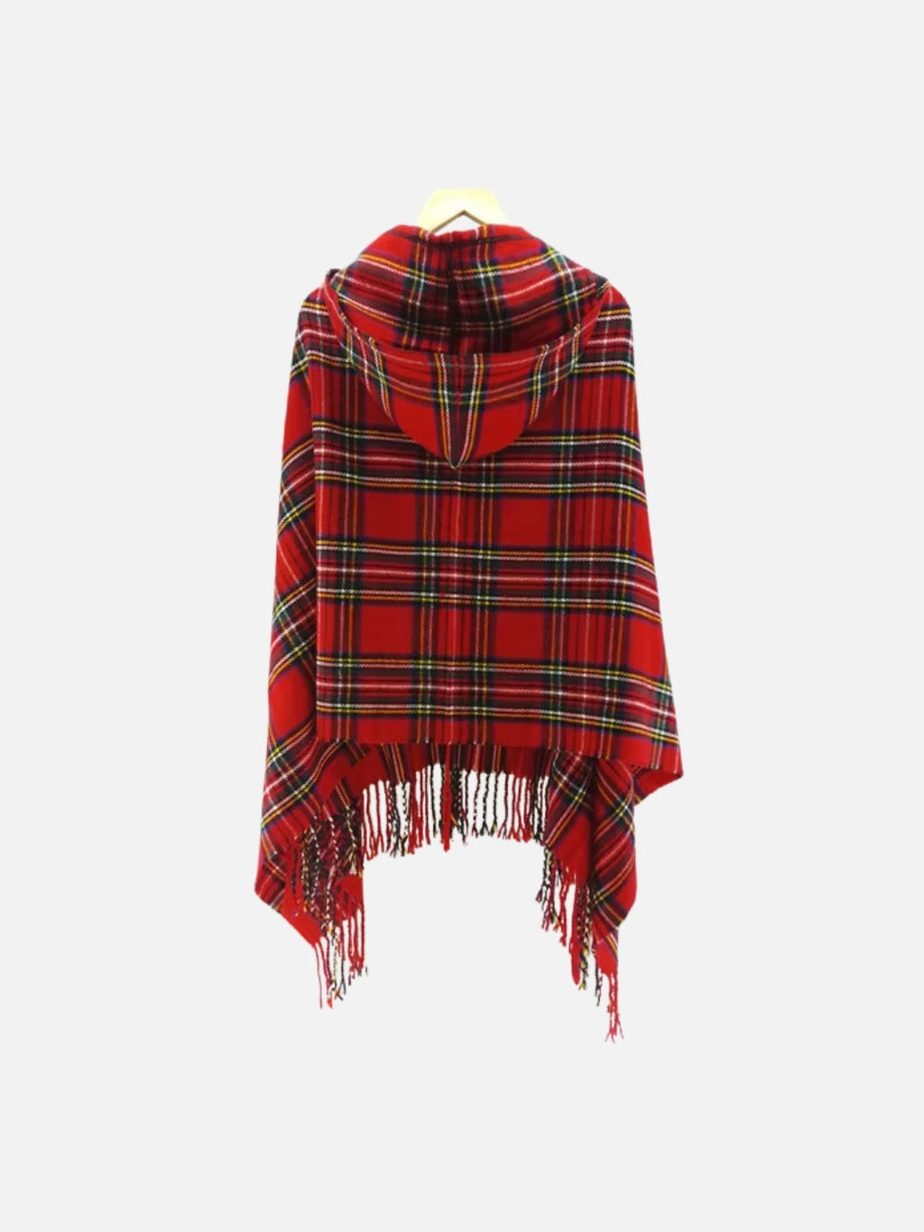 Poncho femme style maya & bohème à carreaux