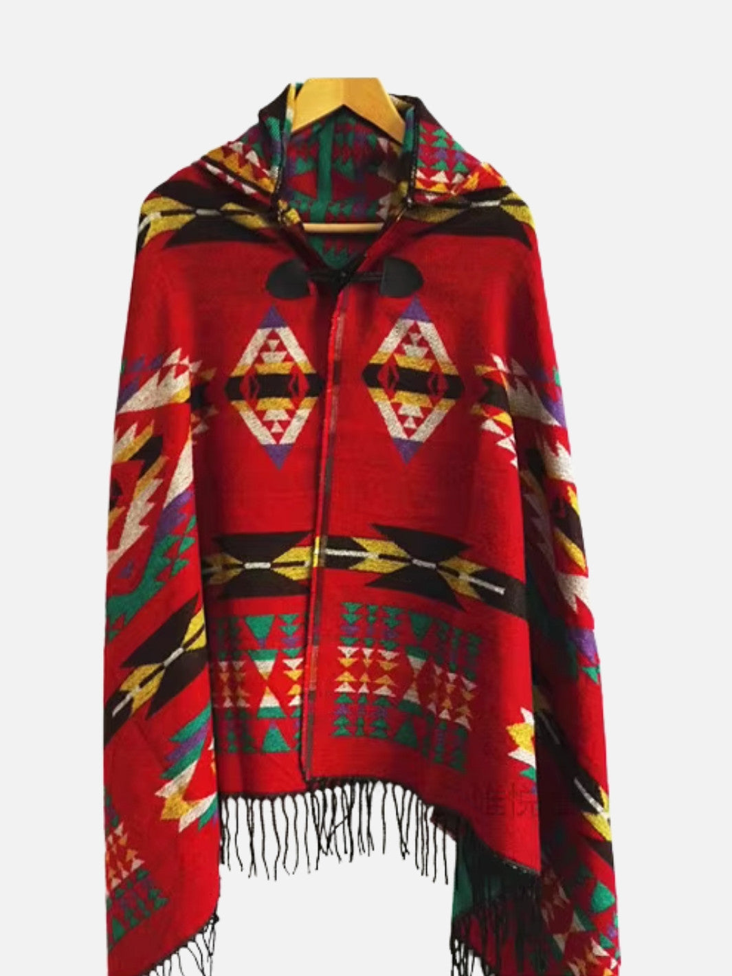 Poncho femme style maya & bohème à motifs