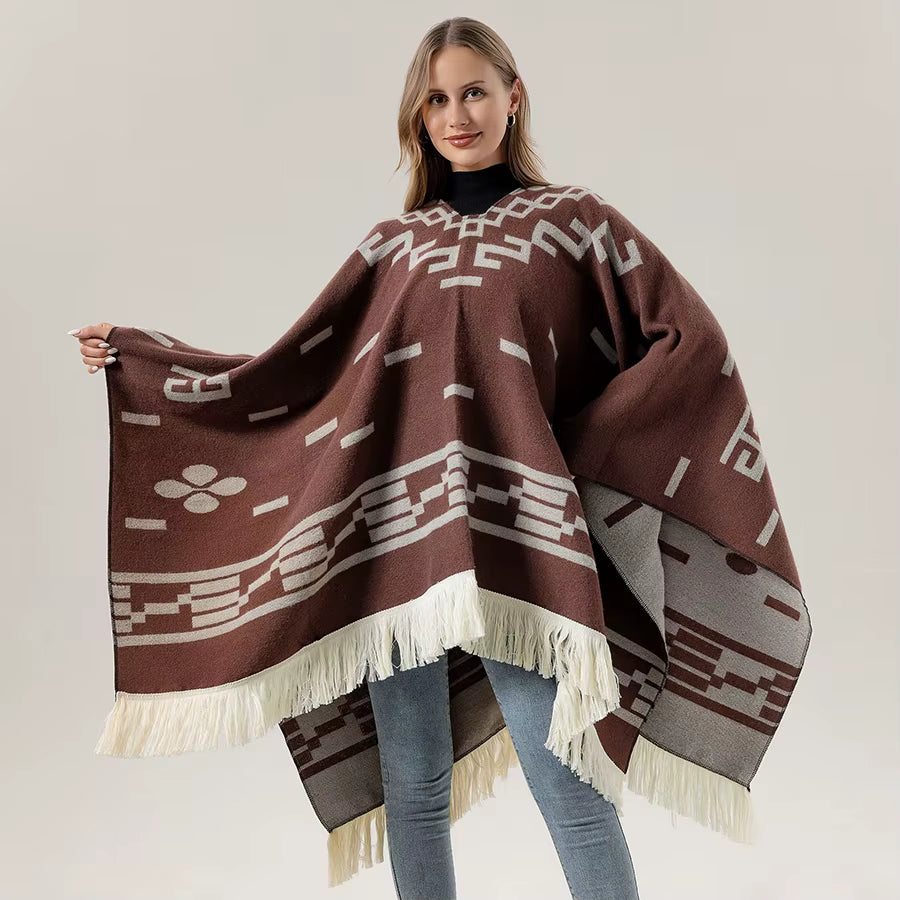 Poncho pour femme boho toute saison
