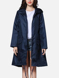 Poncho de pluie femme à points avec fermeture éclair