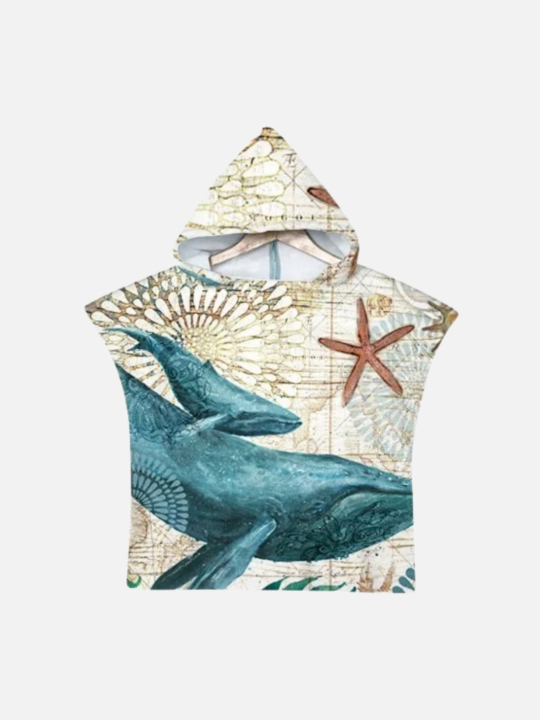 Poncho surf tortue pour enfants