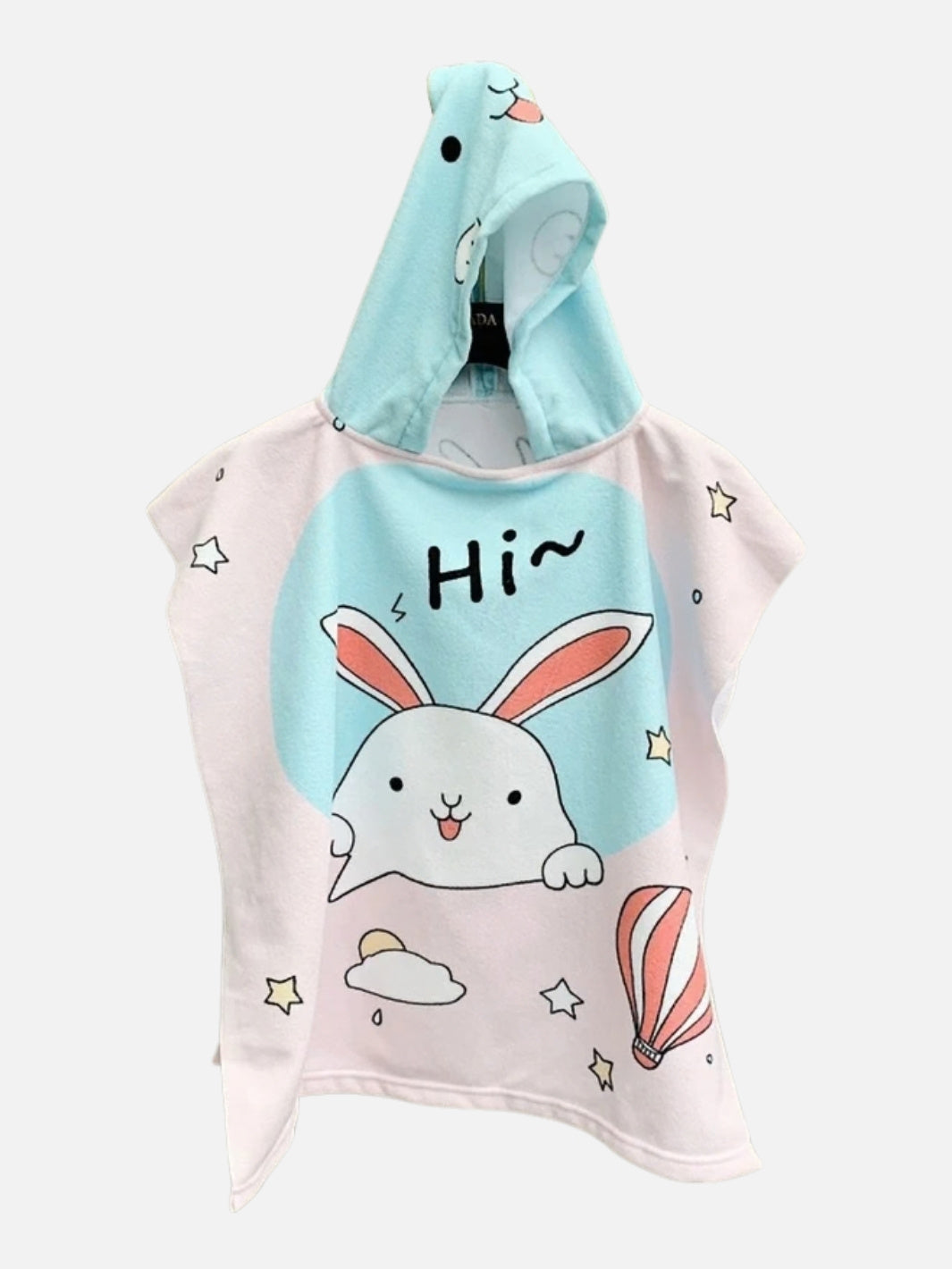 Poncho serviette cartoon de plage pour enfant déguisement