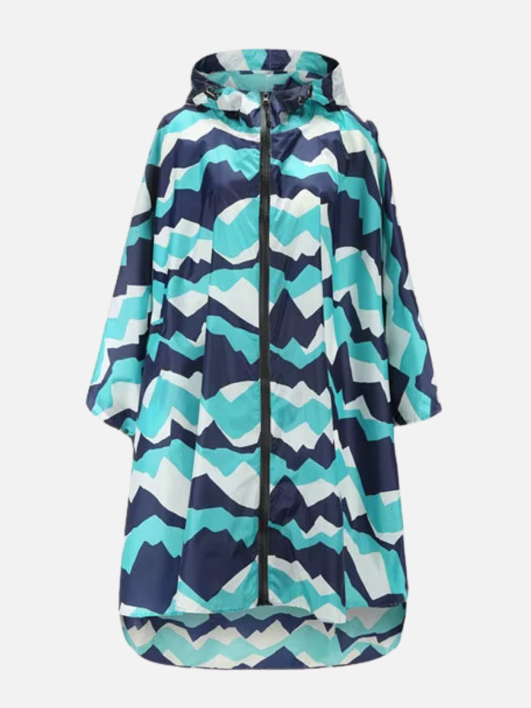 Poncho pluie bleu cascades