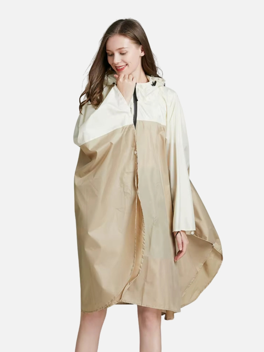 Poncho pluie bicolore