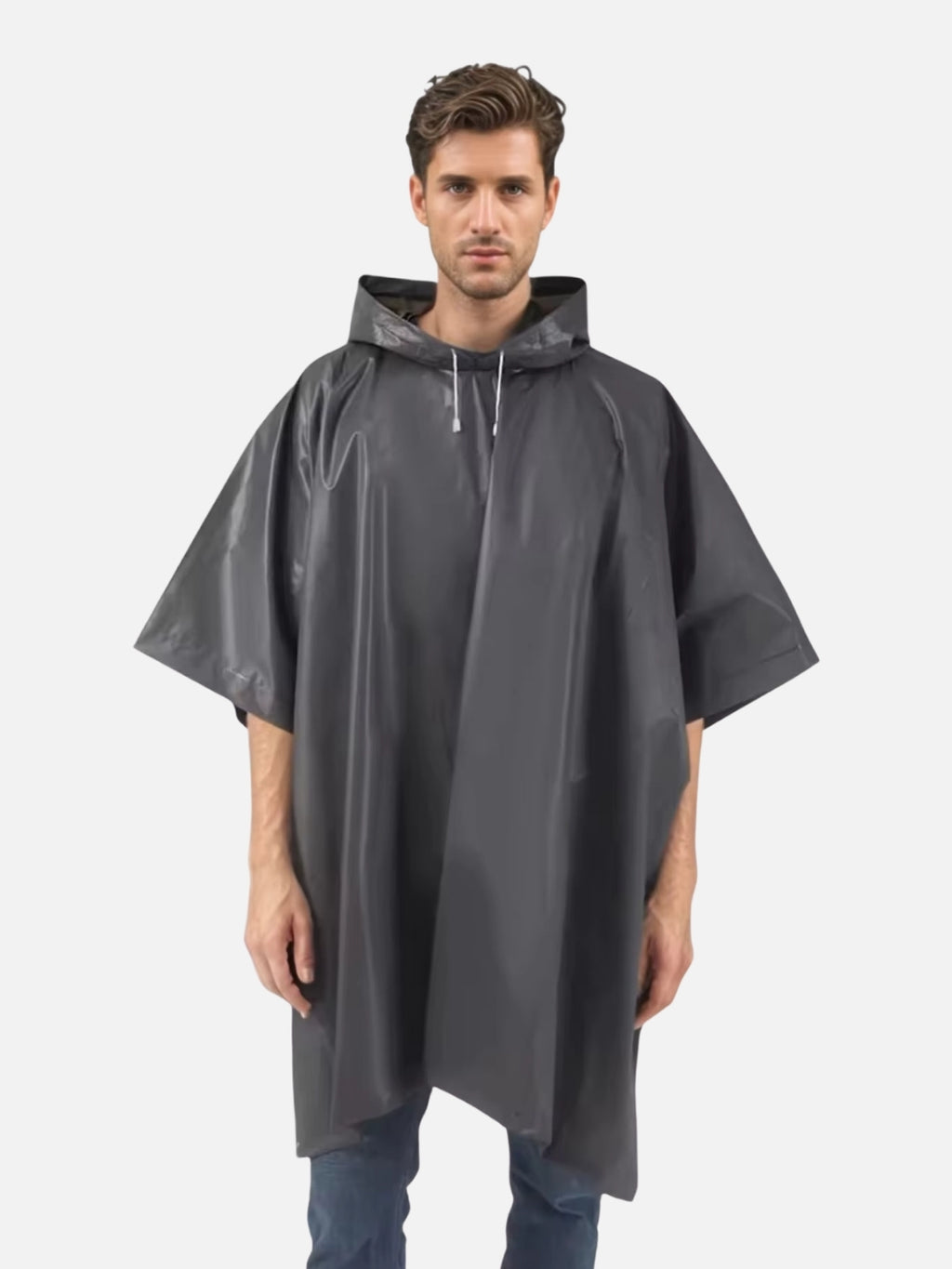 Poncho de pluie noir Adulte