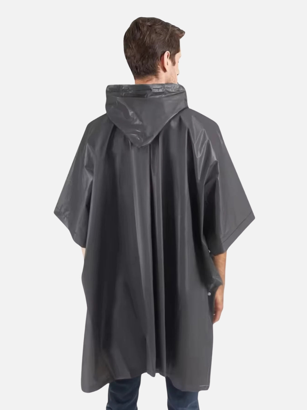 Poncho de pluie noir Adulte