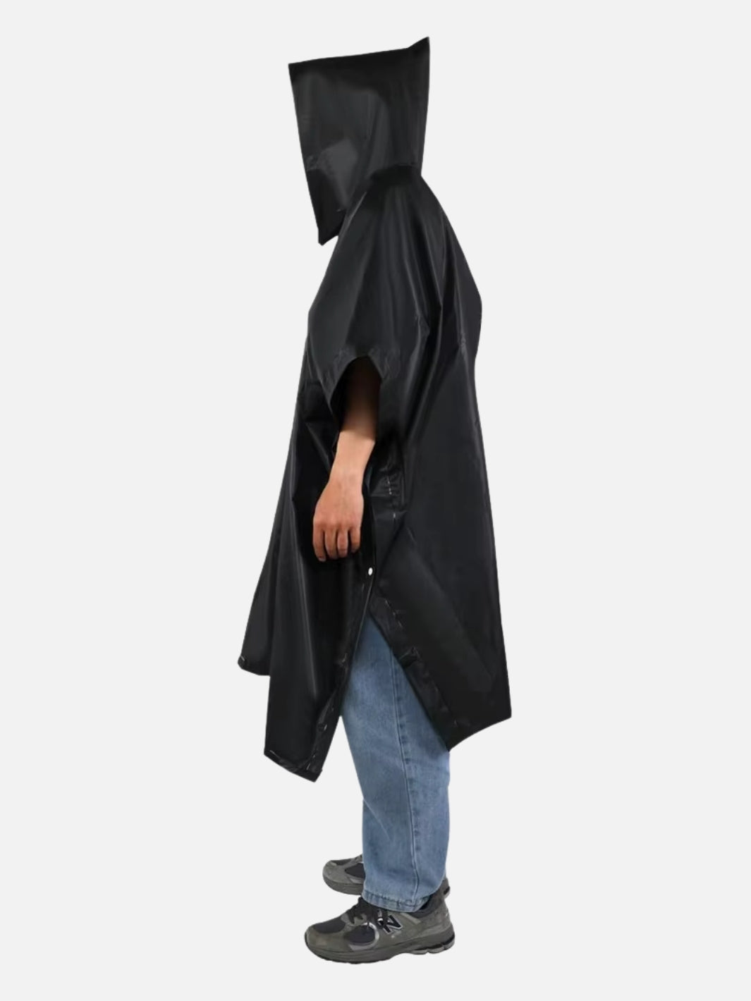 Poncho de pluie noir Adulte