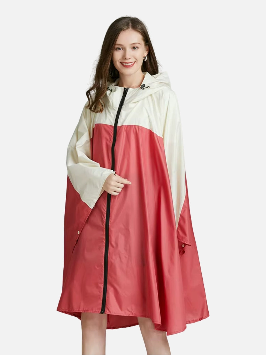 Poncho pluie bicolore