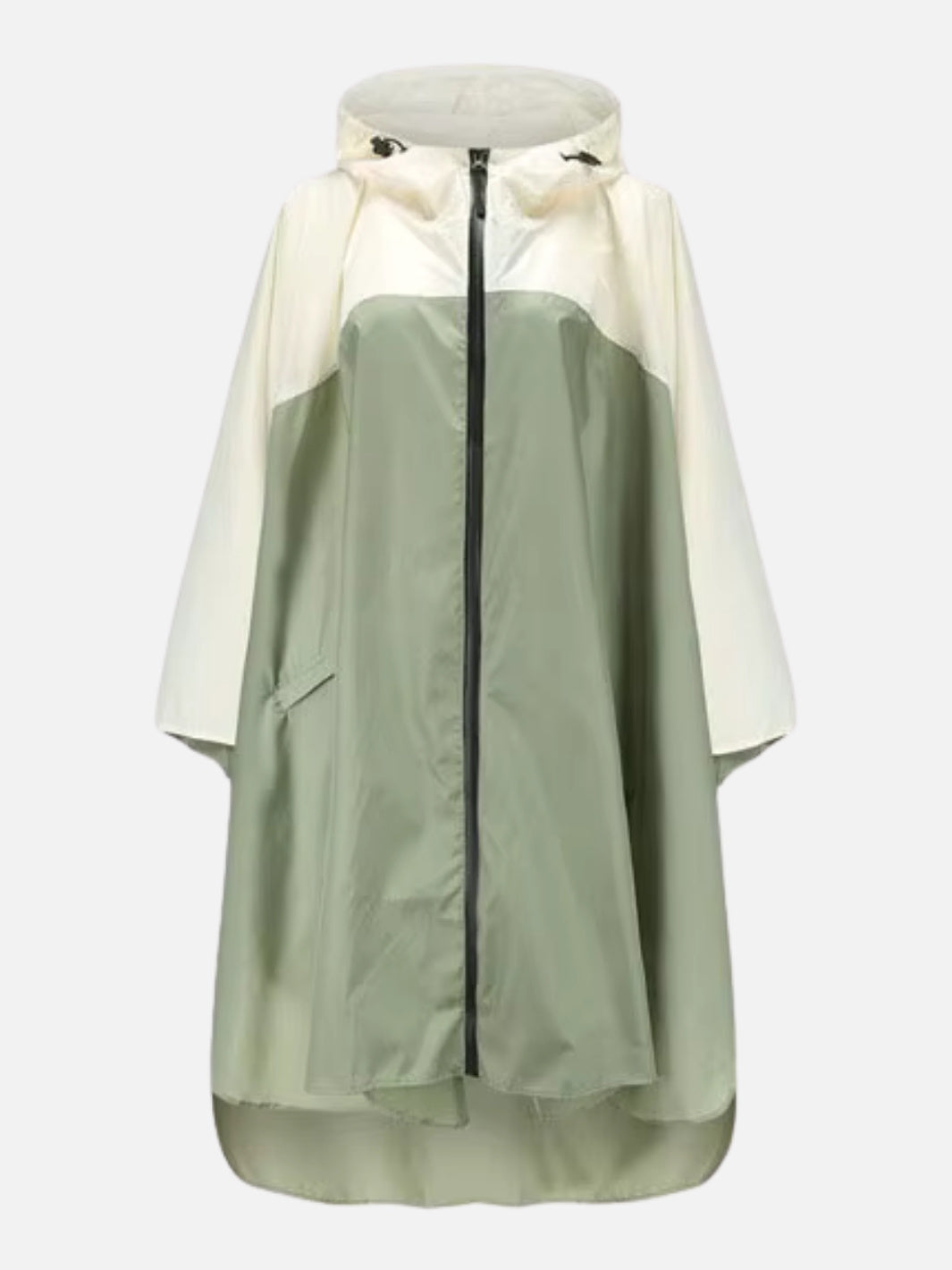 Poncho pluie bicolore