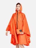 Poncho pluie femme orange