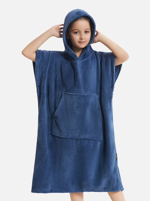 Poncho de plage pour se changer enfant 5-12 ans