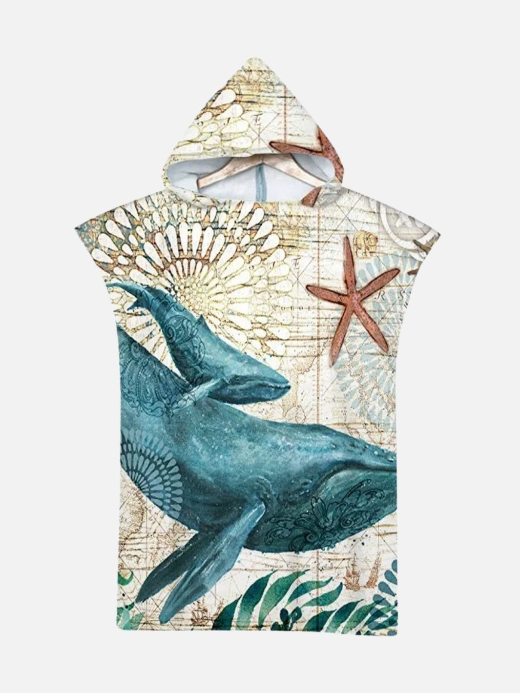 Poncho surf tortue pour adulte