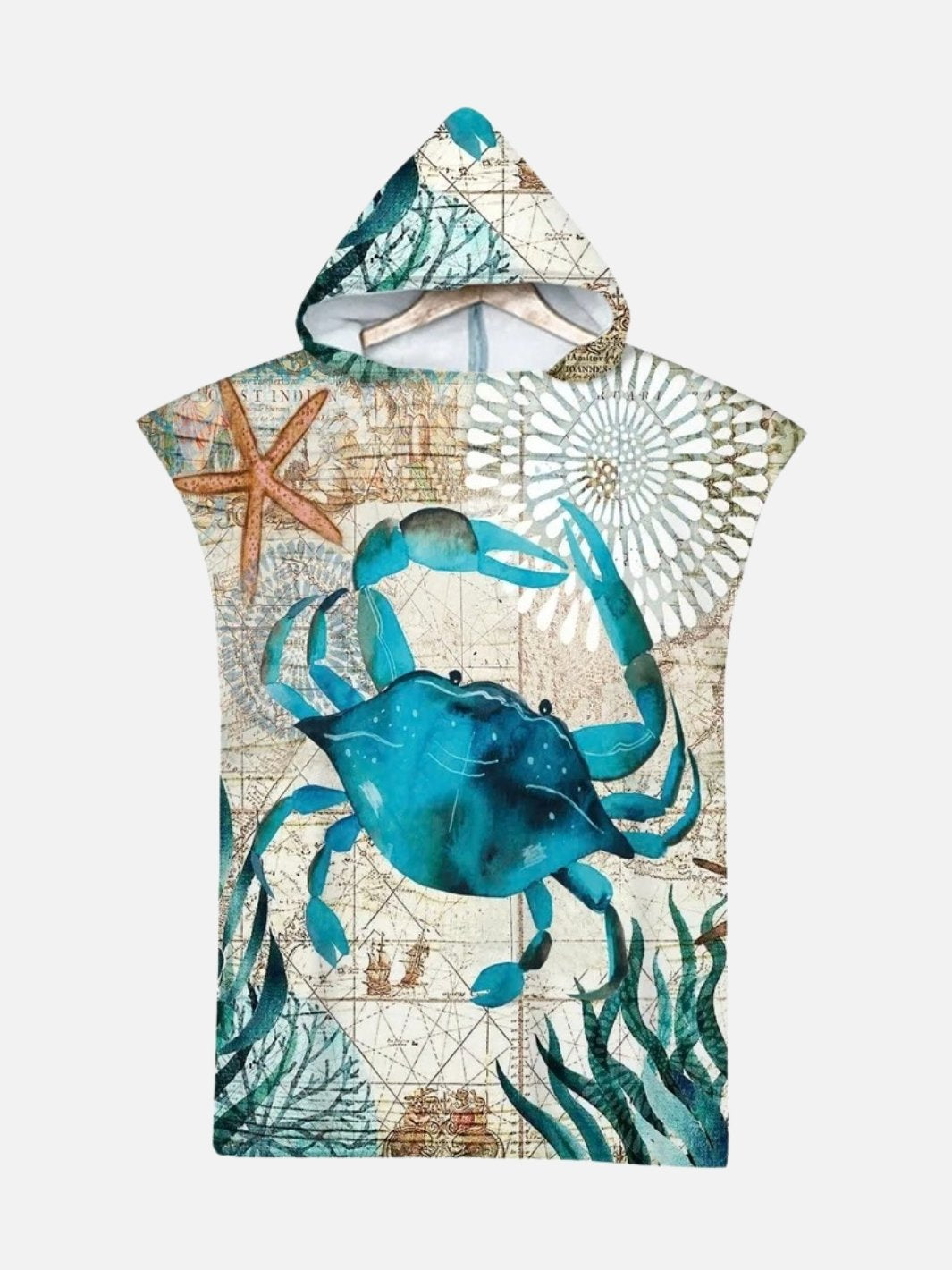 Poncho surf tortue pour adulte